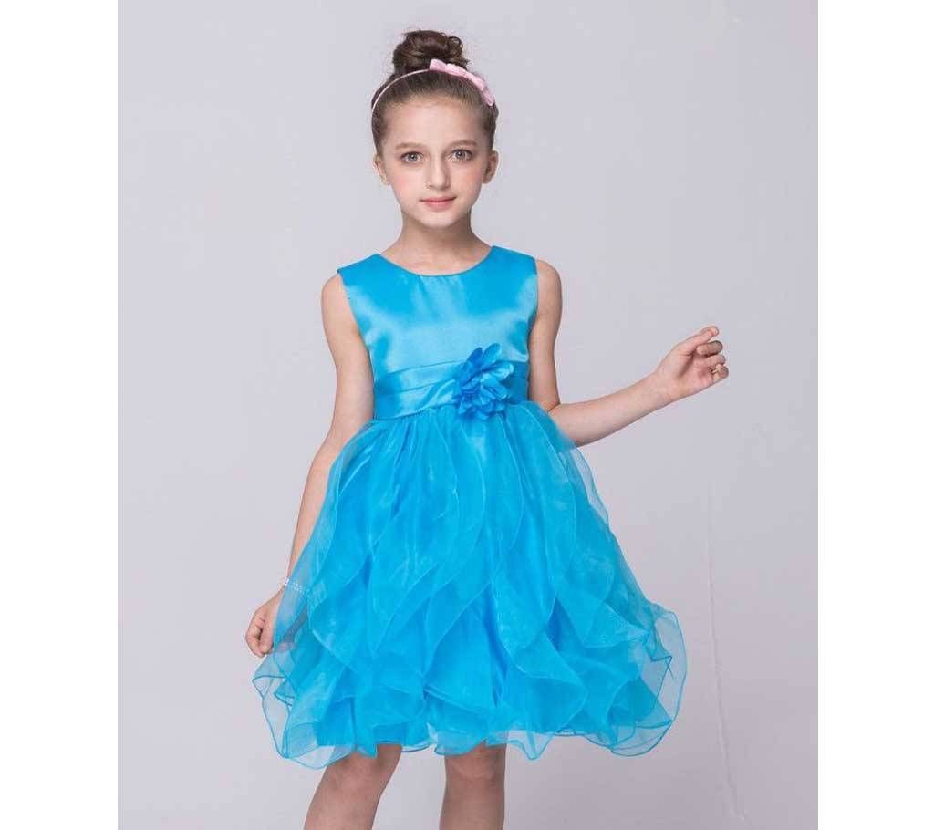 Party Dress- Blue -AKD1710