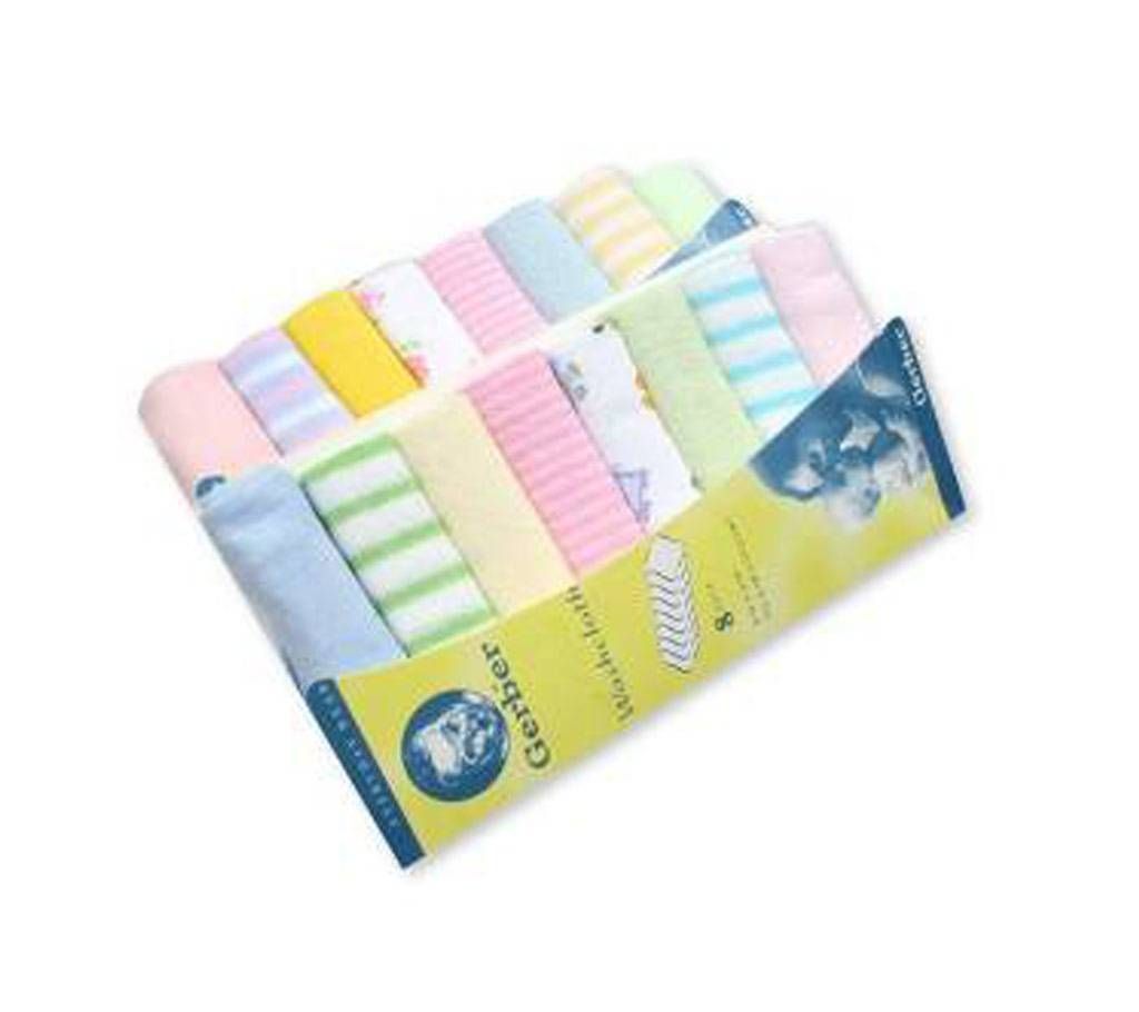 Gerber Newborn Baby Boy Towels Set- 8 pcs