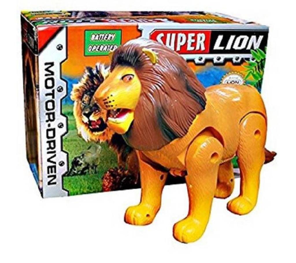 Motor Driven Roaring Super Lion Toy For Kids