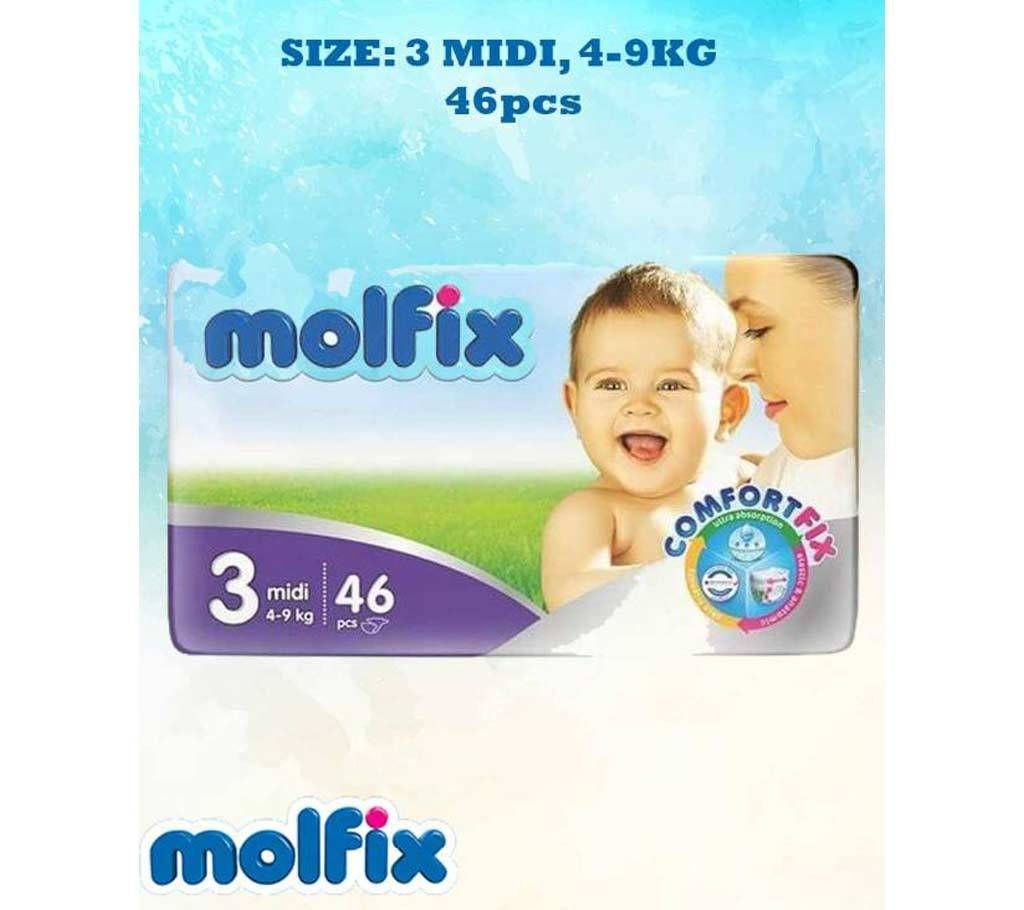 Molfix Diaper 3 Midi 4-9kg 46pcs