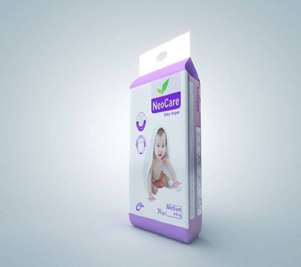 NeoCare Diaper (M) 4-9kg 50Pcs - Bangladesh