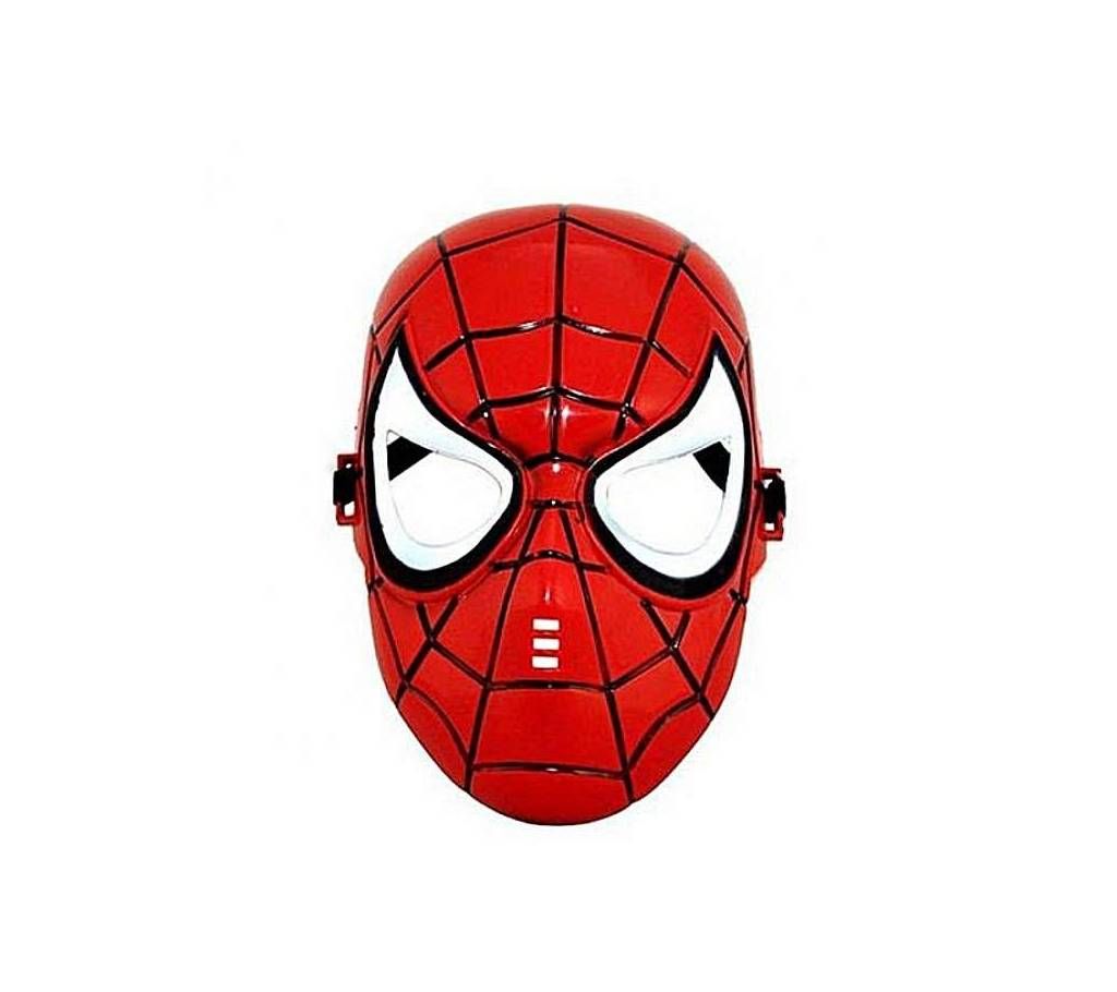 Plastic Spider Man Mask - Red