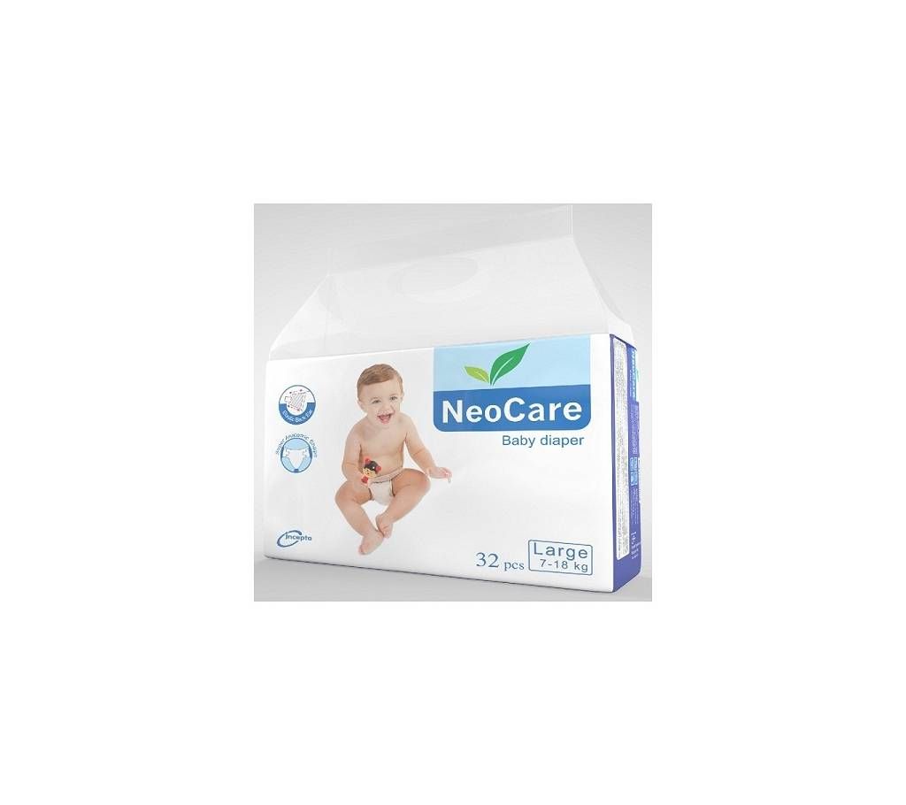 NeoCare Diaper (L) 7-18kg 32Pcs - Bangladesh