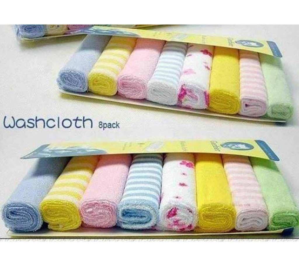 Gerber New Born Baby Towel Set - 8 Pcs 