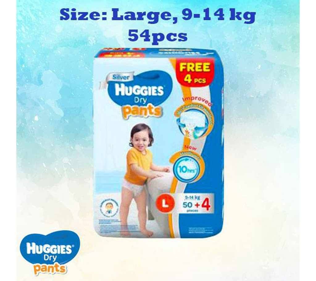 Huggies Dry Pants, L, 9-14kg, 50+4=54pcs