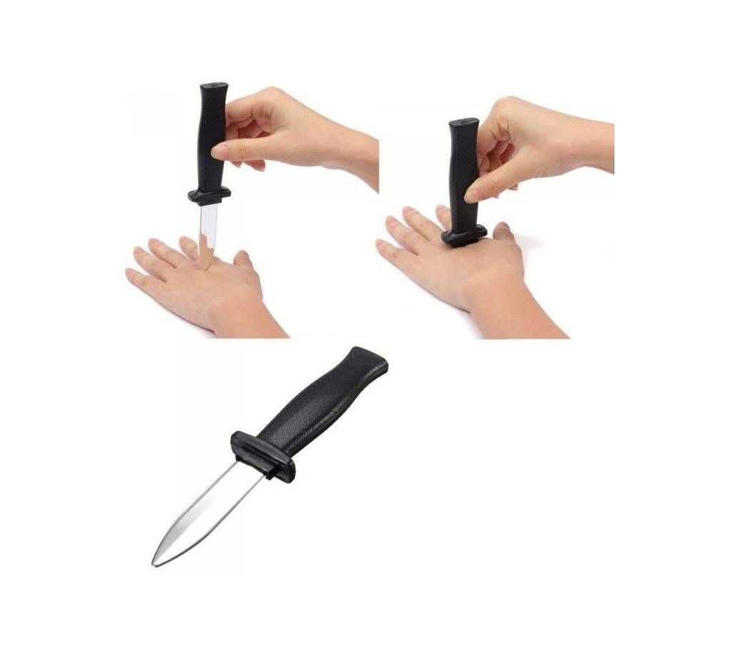 Tricky Squirt Disappearing Retractable Plastic Knife, Fun Gag Toy