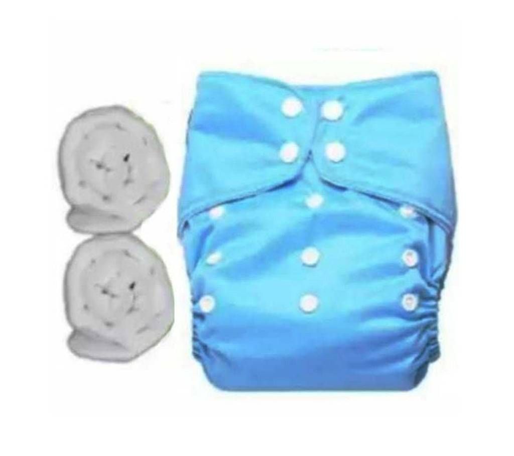 Baby Cloth Diaper with 2 pcs pad - Sky Blue