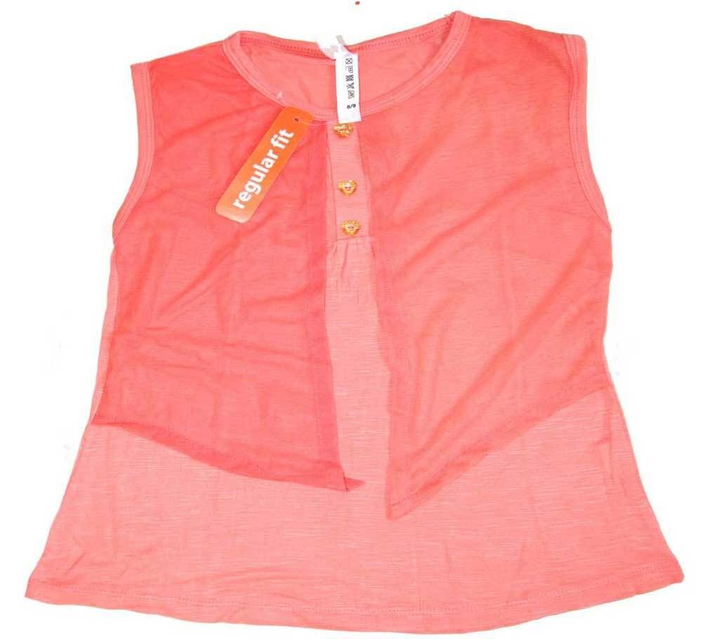 Sleeveless Baby Girls T-Shirt