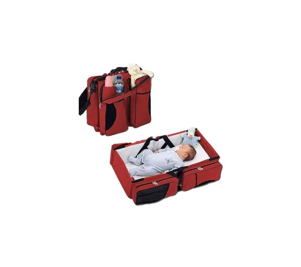 Diaper Bag Cum Travel Bed
