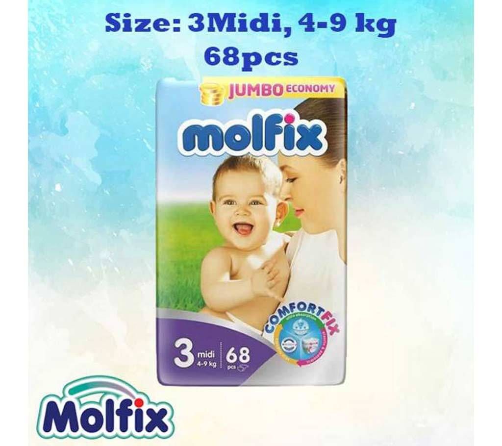 Molfix Diaper 3 Midi 4-9kg 68pcs