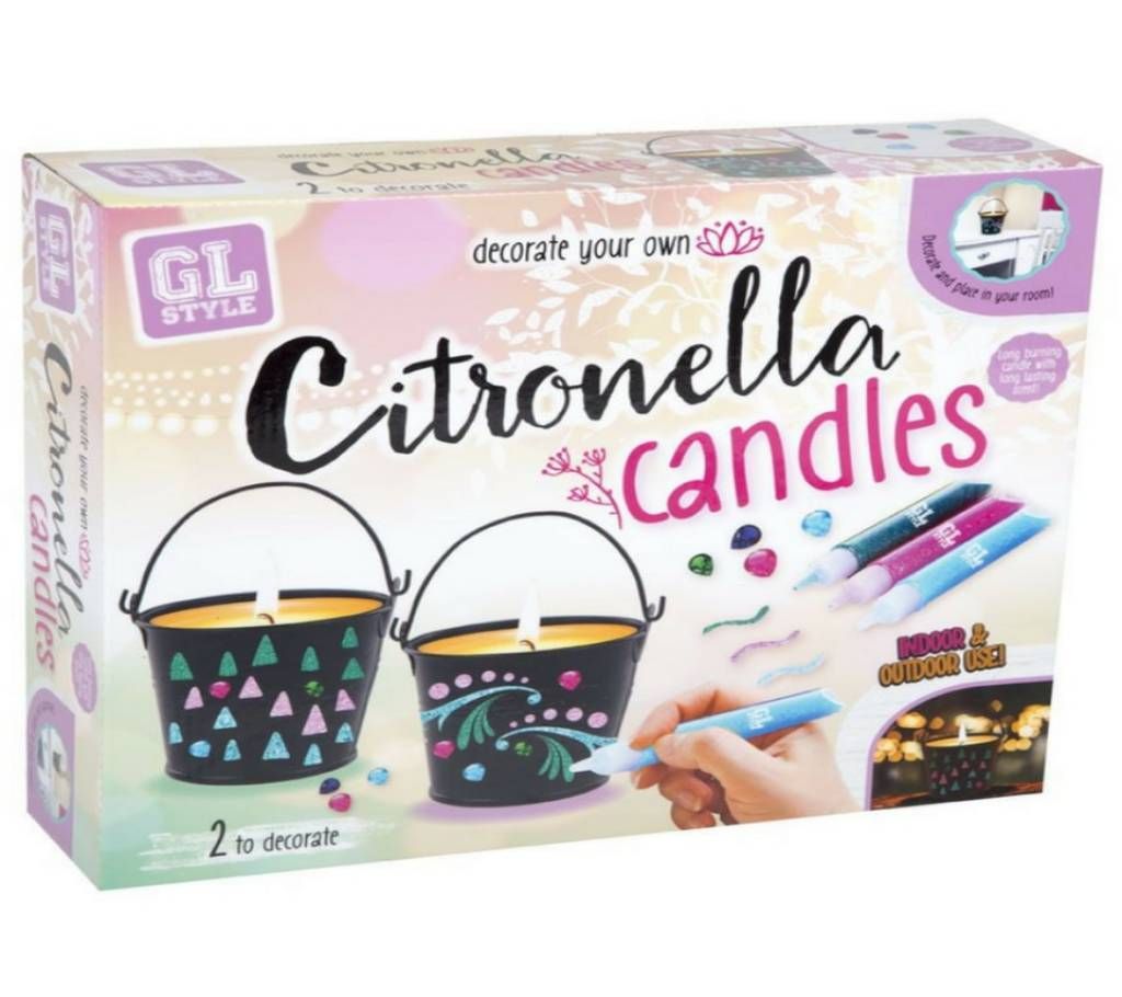 GRAFIX Decorate Your Own Citronella Candles