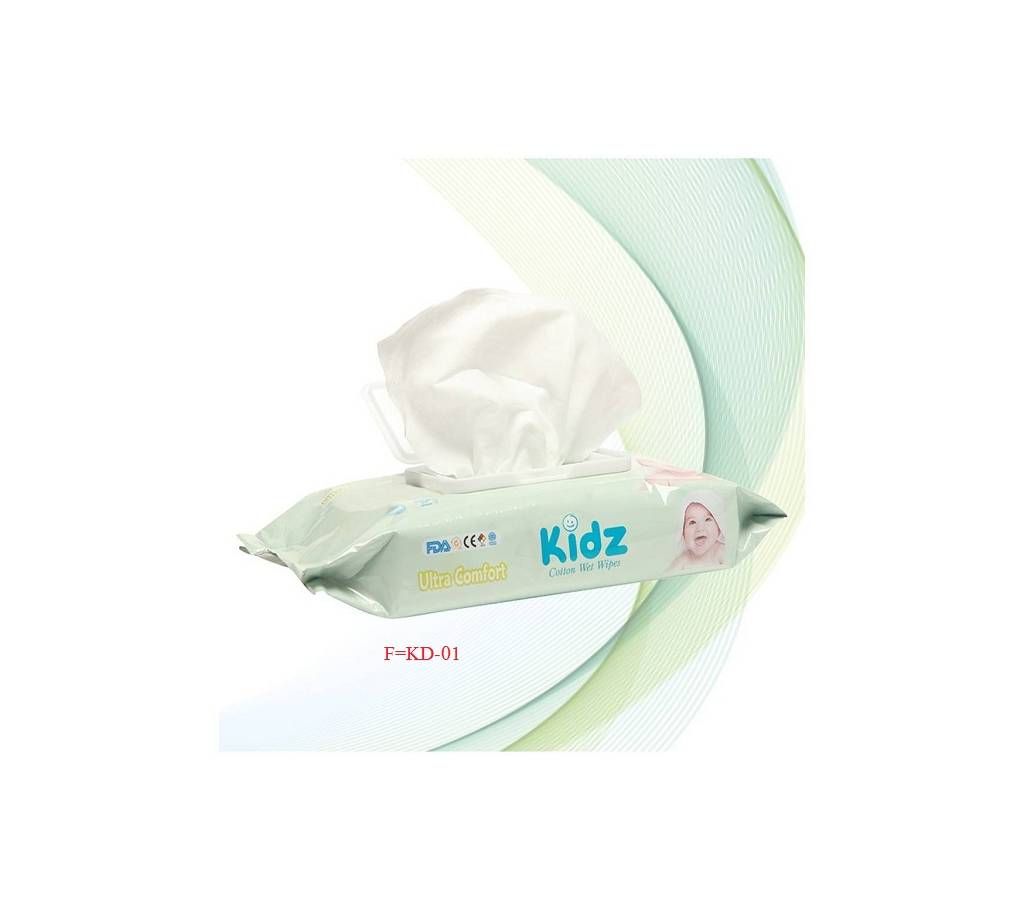 Kidz Cotton Wet Wipes (56 pcs). F=Kd-01
