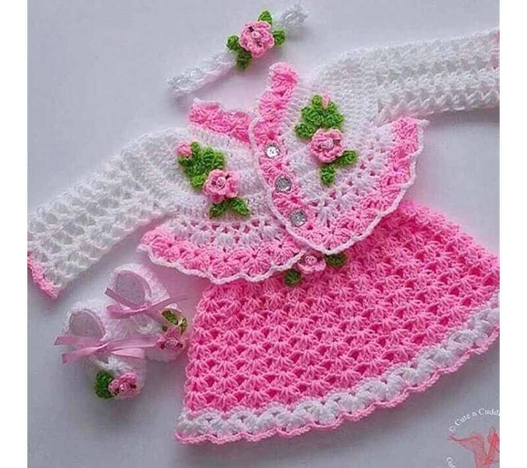 Woolen frock for baby girl