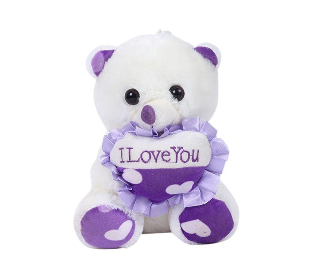 Cotton I Love You Panda Doll - White and Purple