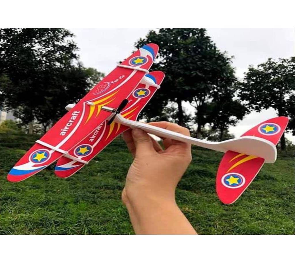 Rechargeable flying airplane toy
