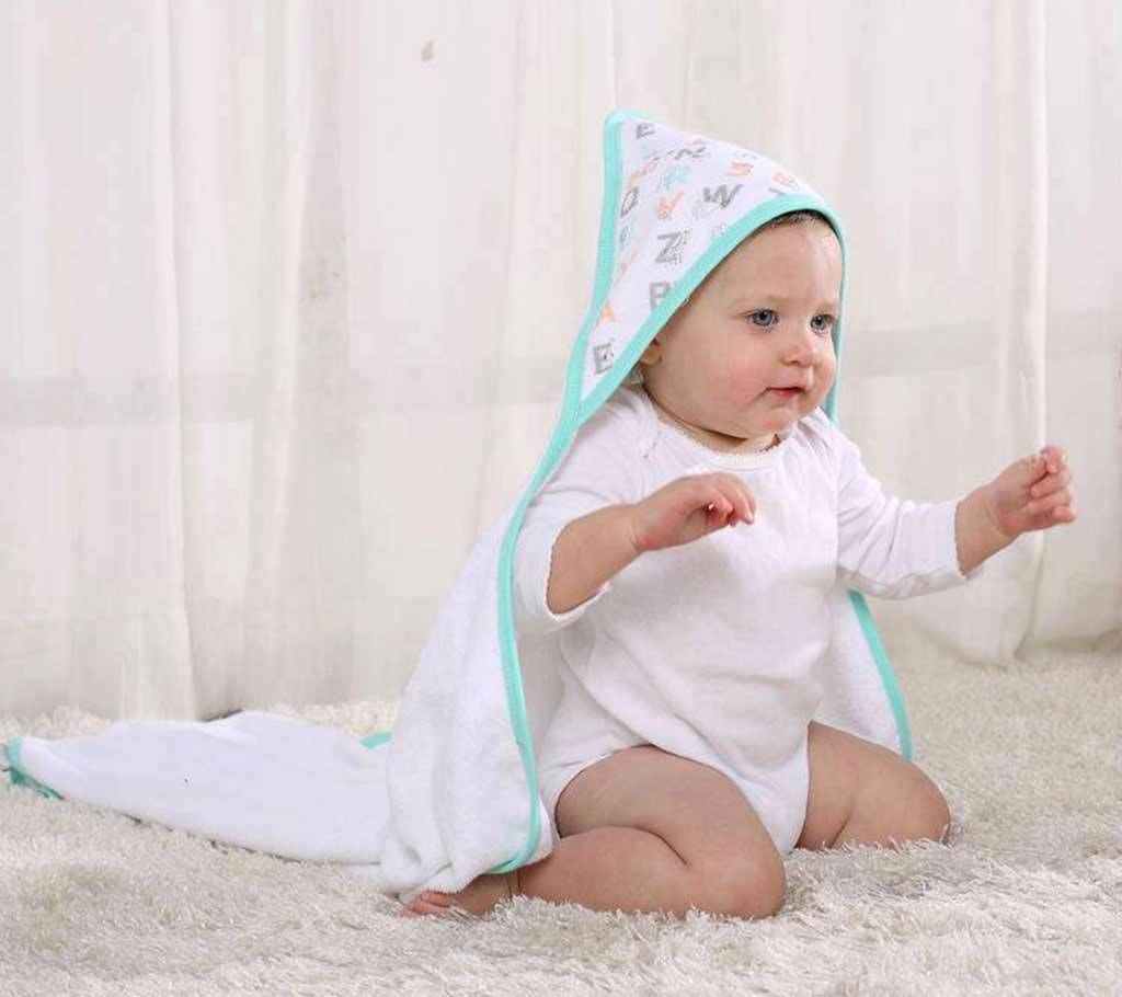 LAT children with hooded towel