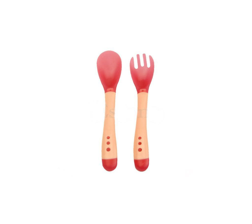 Silicon Fork & Spoon For Kids