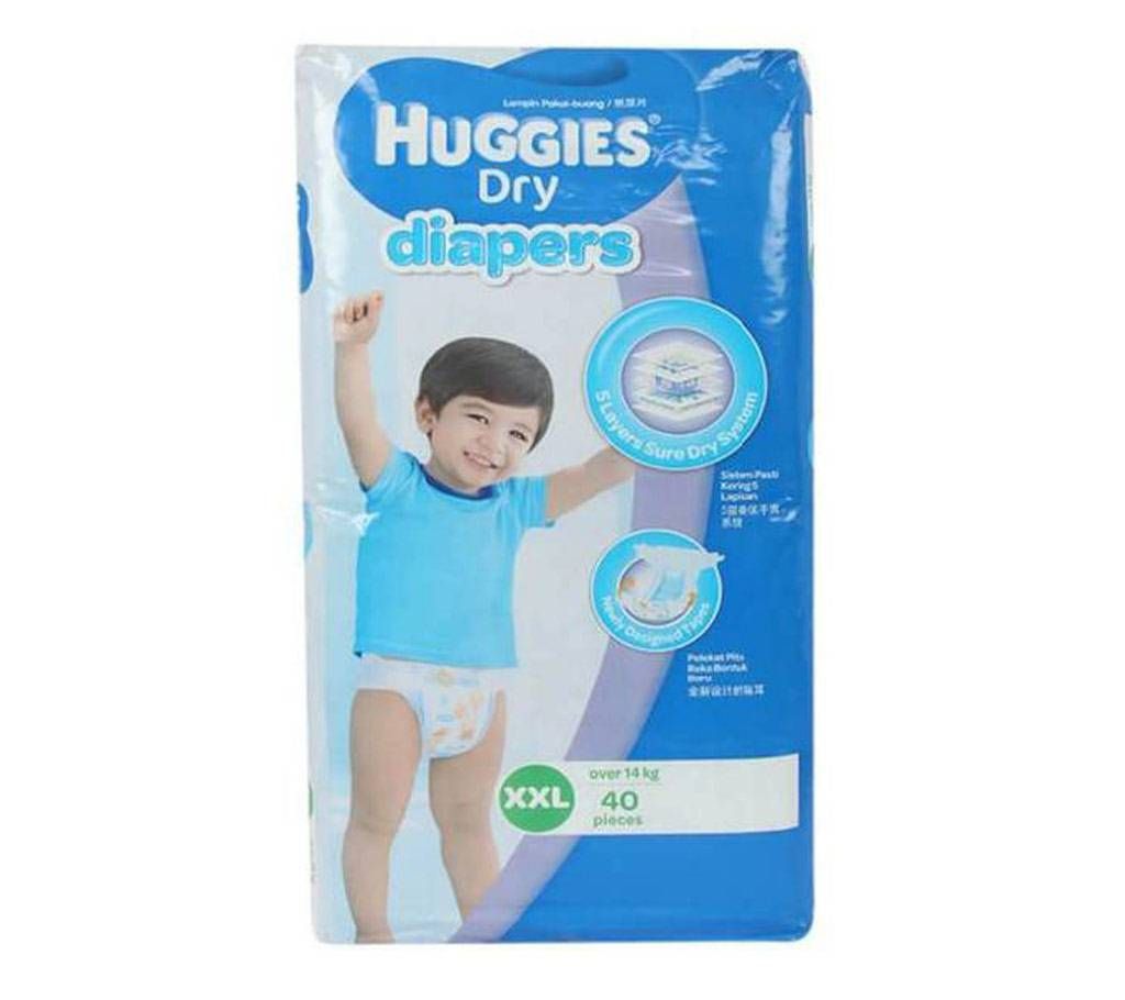 Huggies Dry Diaper XXL - Plus 14 Kg 40 pcs