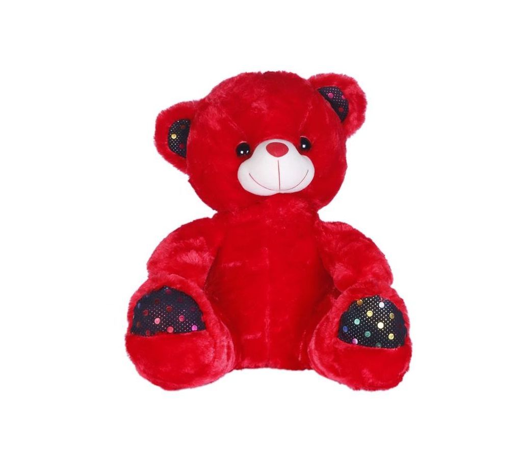 Woolen Teddy Bear - Red