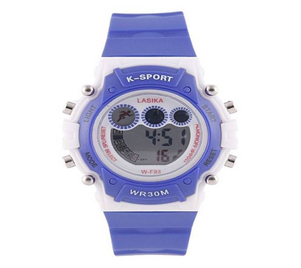 Rubber Digital Watch For Kids - Dark Blue