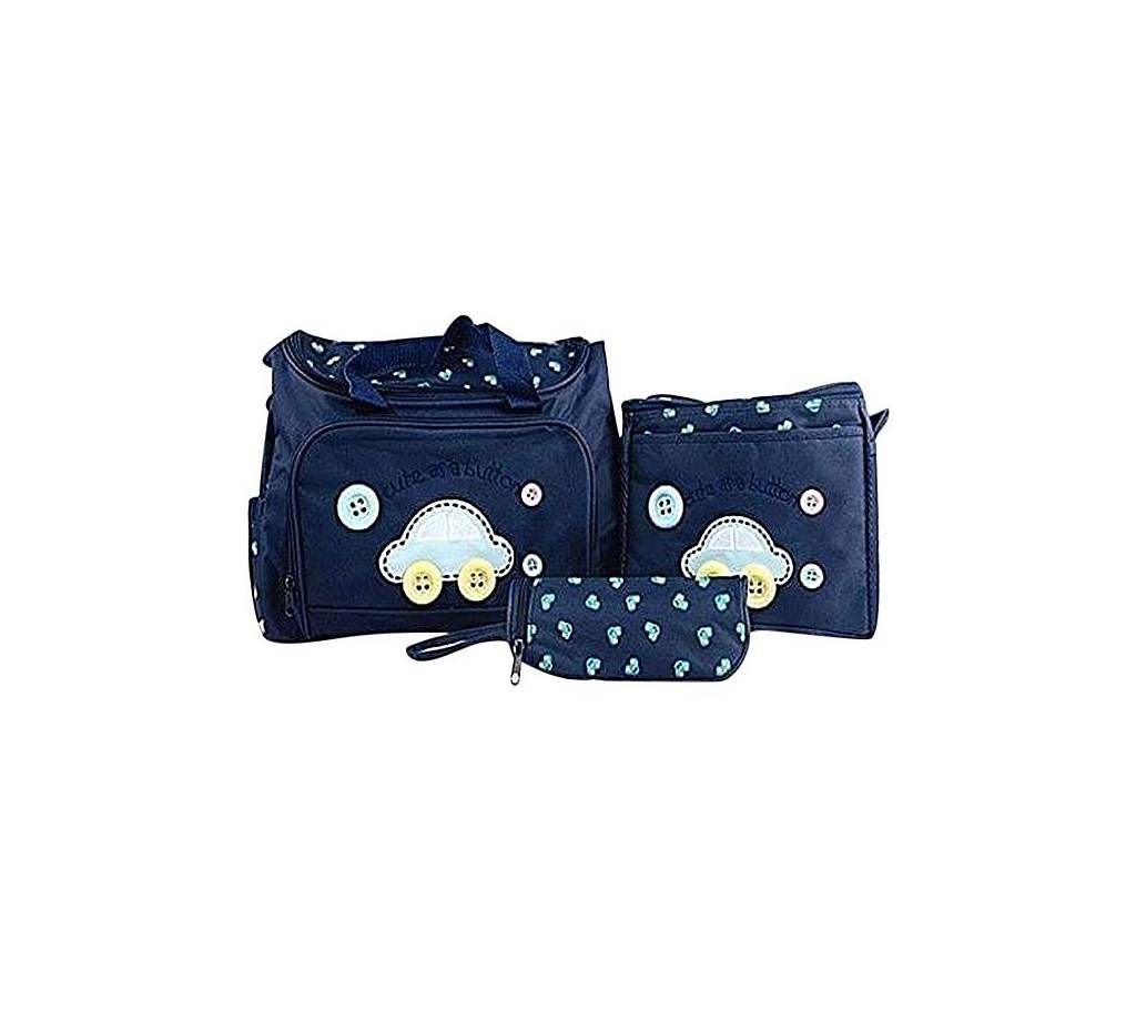 Navy Blue Pack of 3 Diaper Bag for Baby