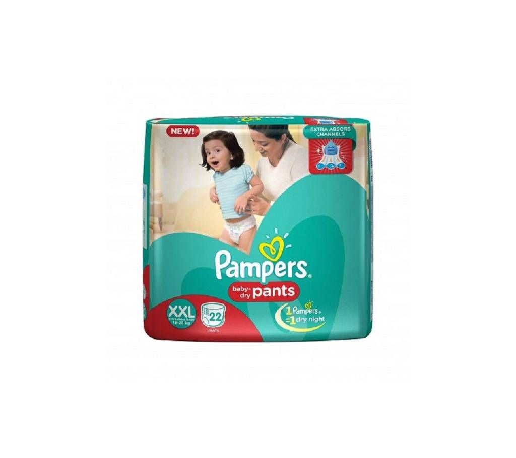 Pampers Baby Dry Pants (XXL) 15-25kg 22Pcs India