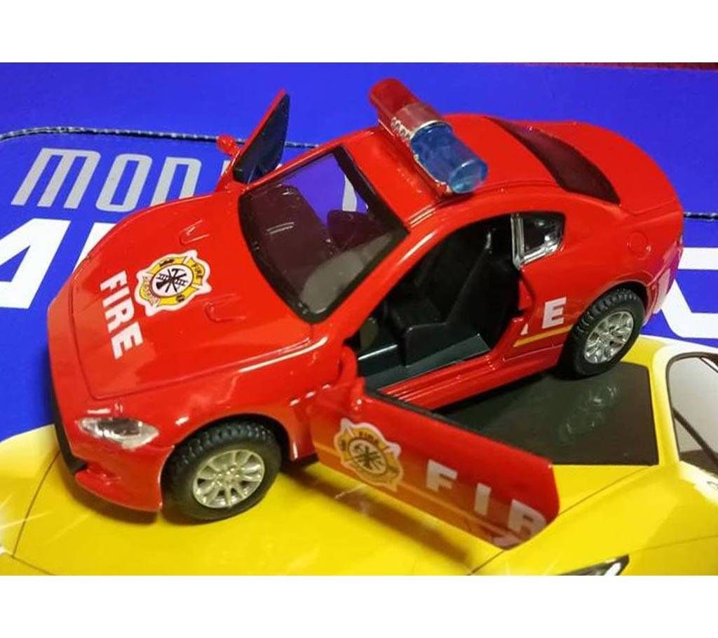 Metal Police Car Toy - Red