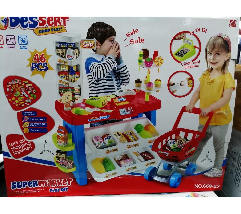 super market pretend play