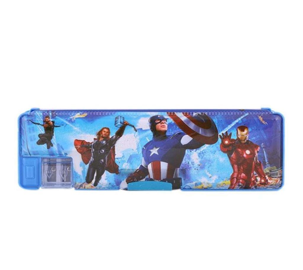Captain America Pencil Box - Blue