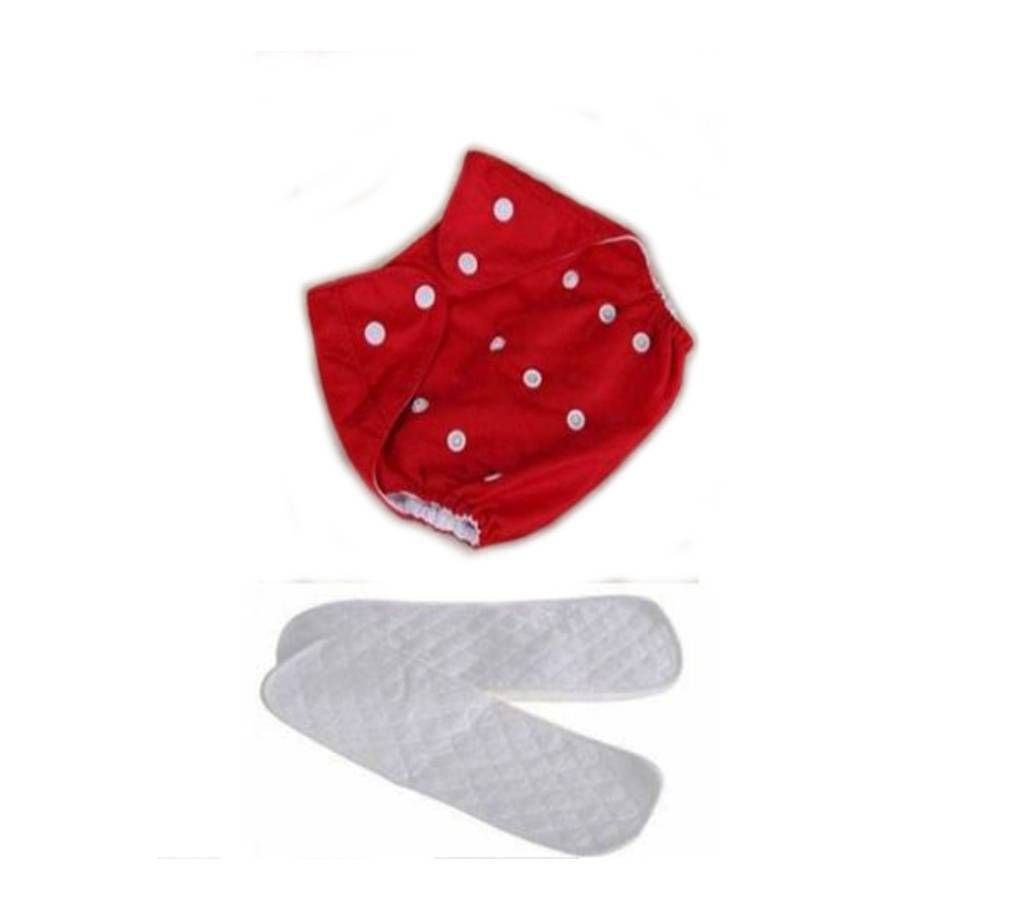 ORGANIC BABY CLOTH DIAPER-Red