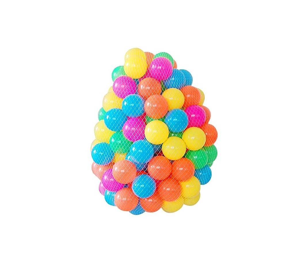 Plastic Water Pull Ball - 50pcs - Multicolour