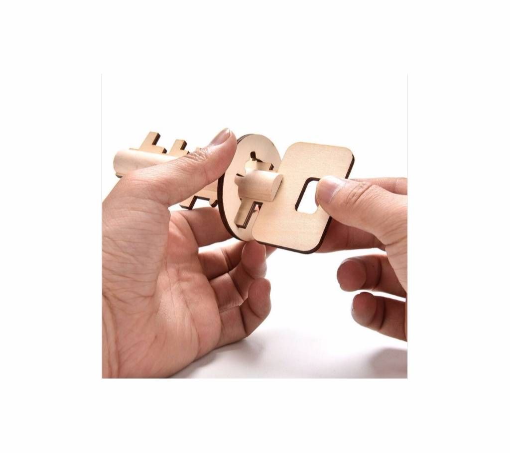 New intelligence Unlock Puzzle Key Solid wood Educational Toys kids Adult Toys
