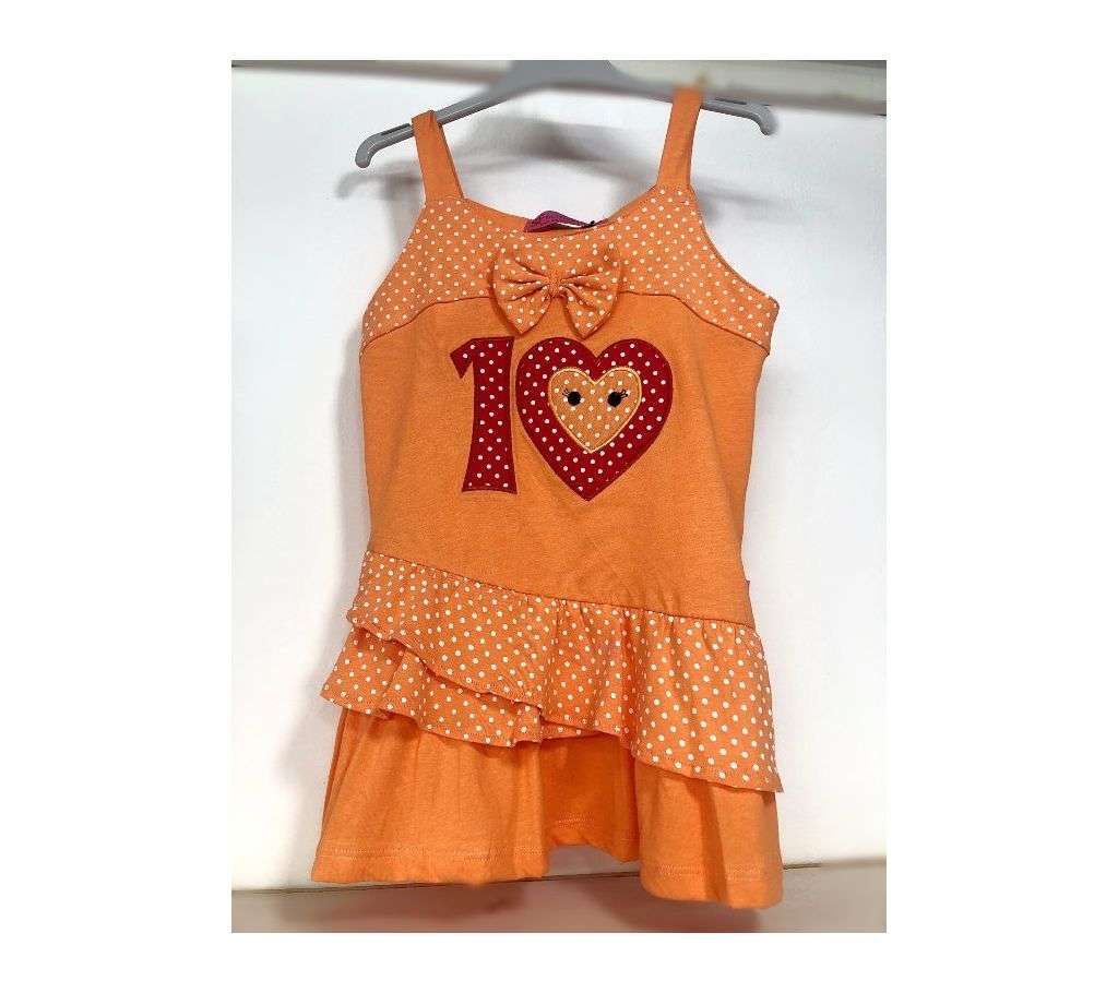 Soft Fabric Baby girl dress -4 year 