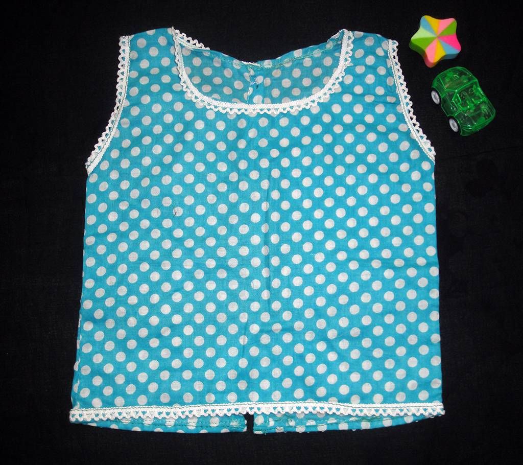 Blue Ball Print Cotton Nima