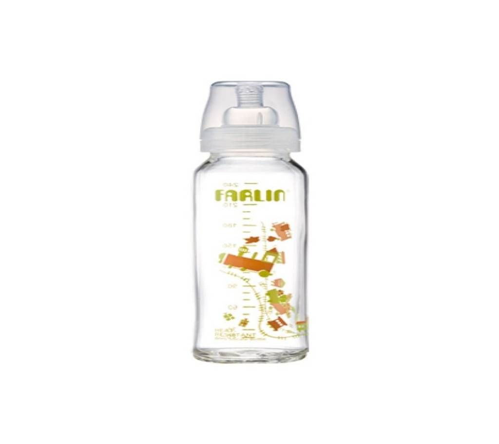 Farlin Heat Resistant Glass Feeder- 240 ml (Standard Neck)