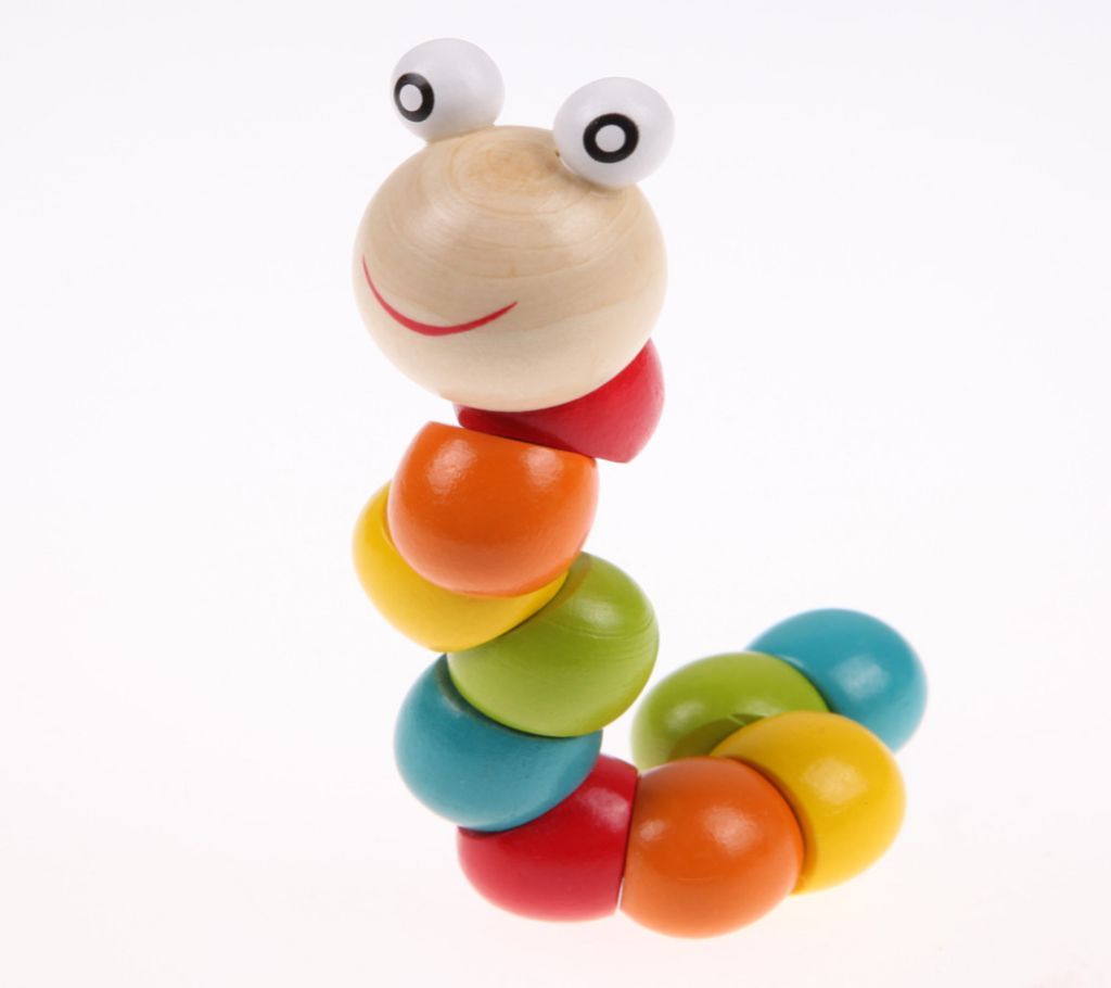 Multicolor Wooden Twist Insect Toys