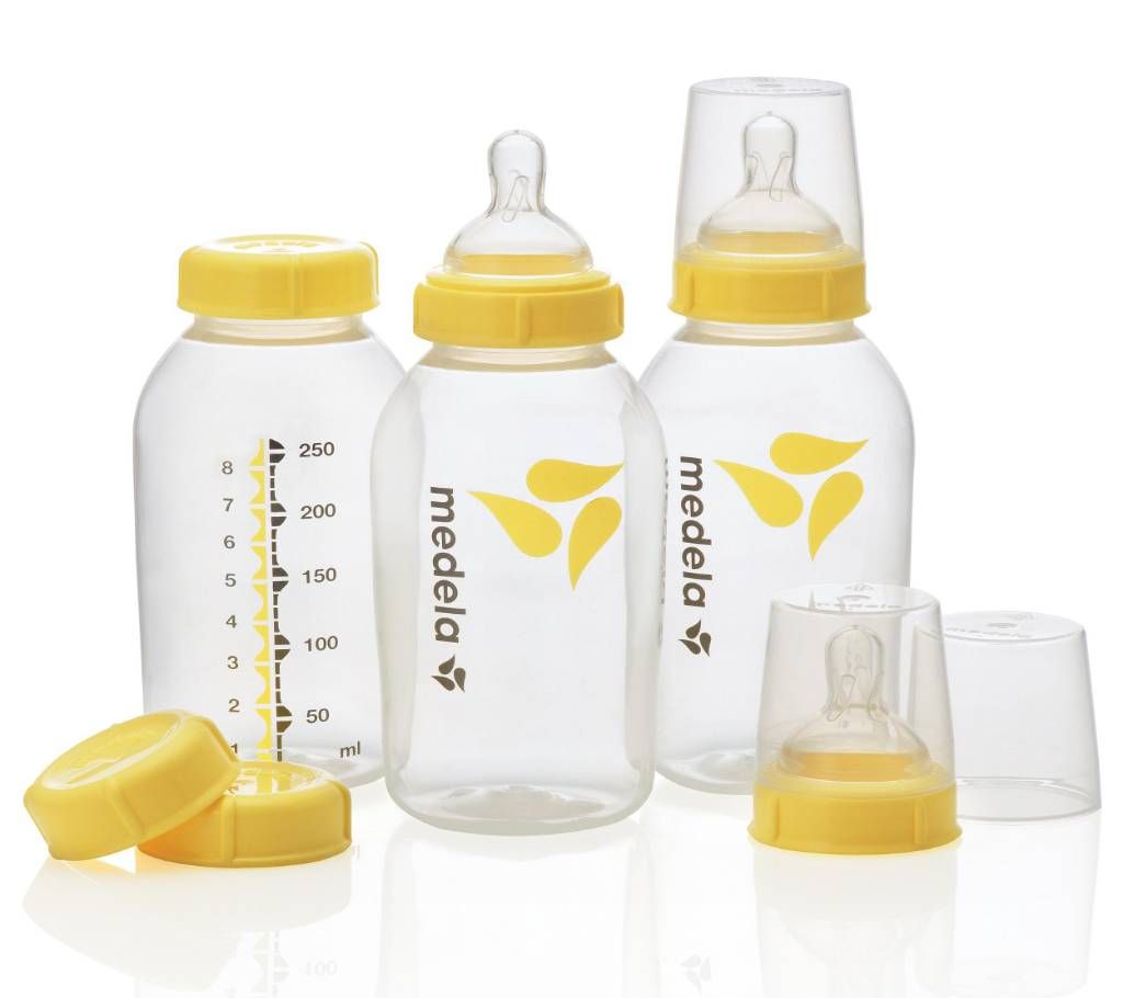 MEDELA 250ml BREAST MILK BOTTLE WITH TEAT - MADE IN SWITZERLAND