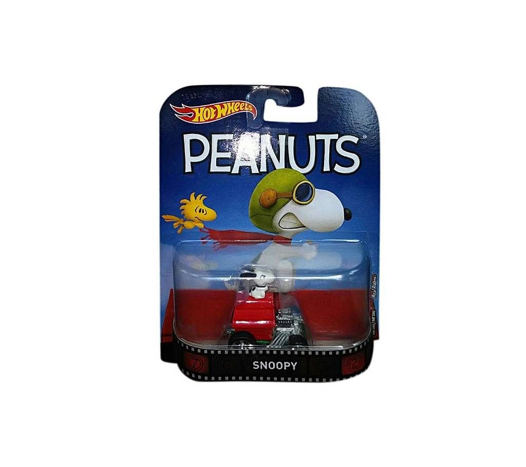 Hot Wheels Metal Retro Entertainment Snoopy Toy Car - Red and White
