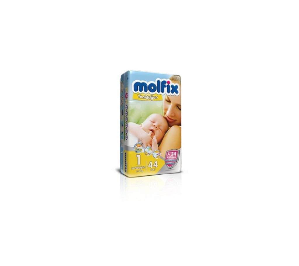 Molfix-1 Diaper (New Born) 2 - 5kg 44Pcs Turkey