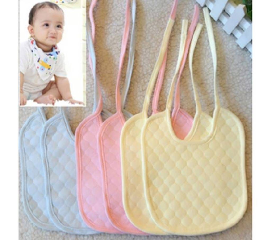Baby cotton bibs (2 Pcs )  