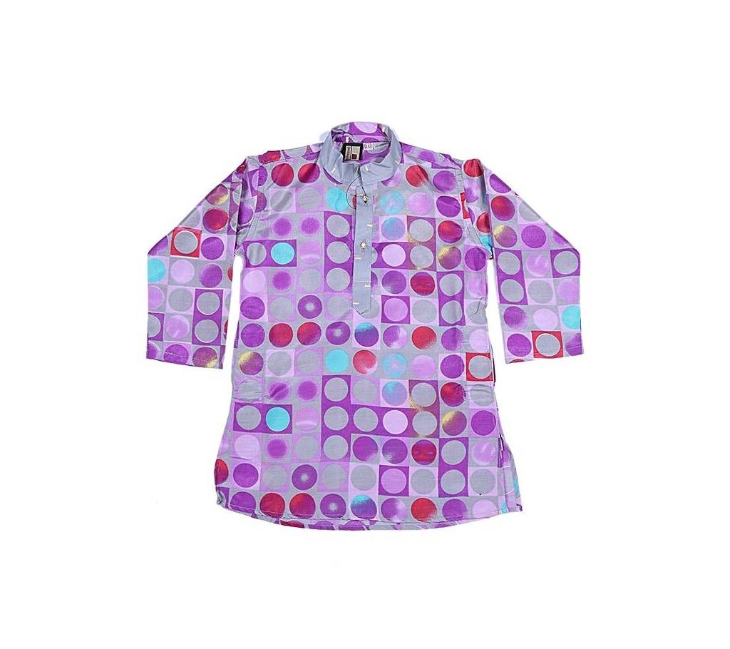 Purple Silk Panjabi For Boys