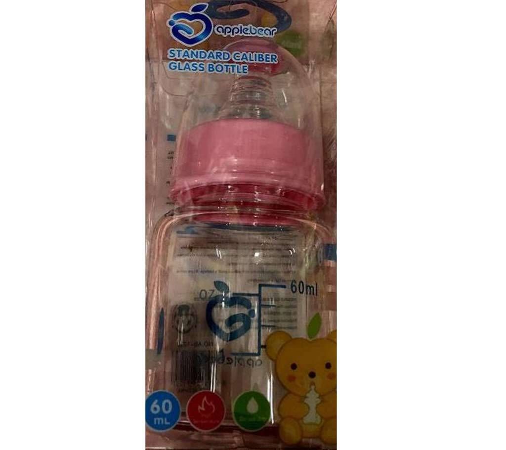 Apple bear glass baby feeder -60ml