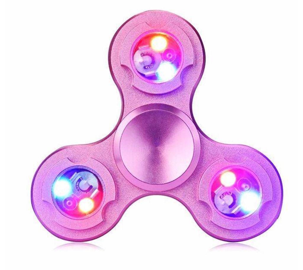 LED Metal Fidget Spinner Toy-Rose Gold