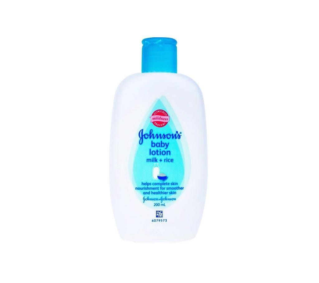 Johnson's Baby Lotion Milk & Rice 200ml - UAE