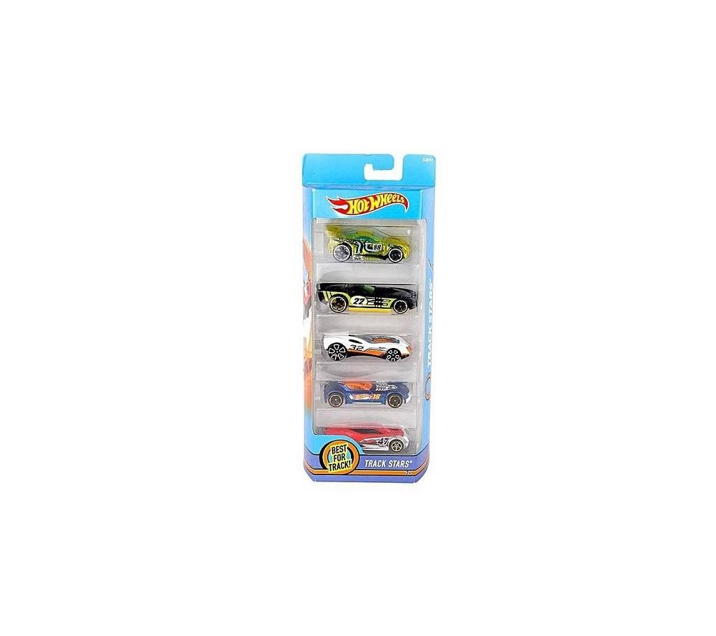 Hot Wheels car toy for kids - 5pcs - Multicolor
