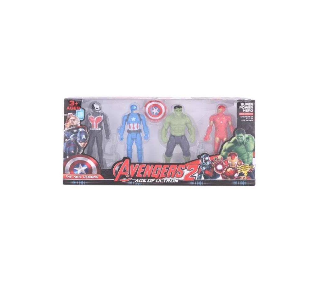 Plastic Avenger Action Fiqure Toy Set - Multi Color
