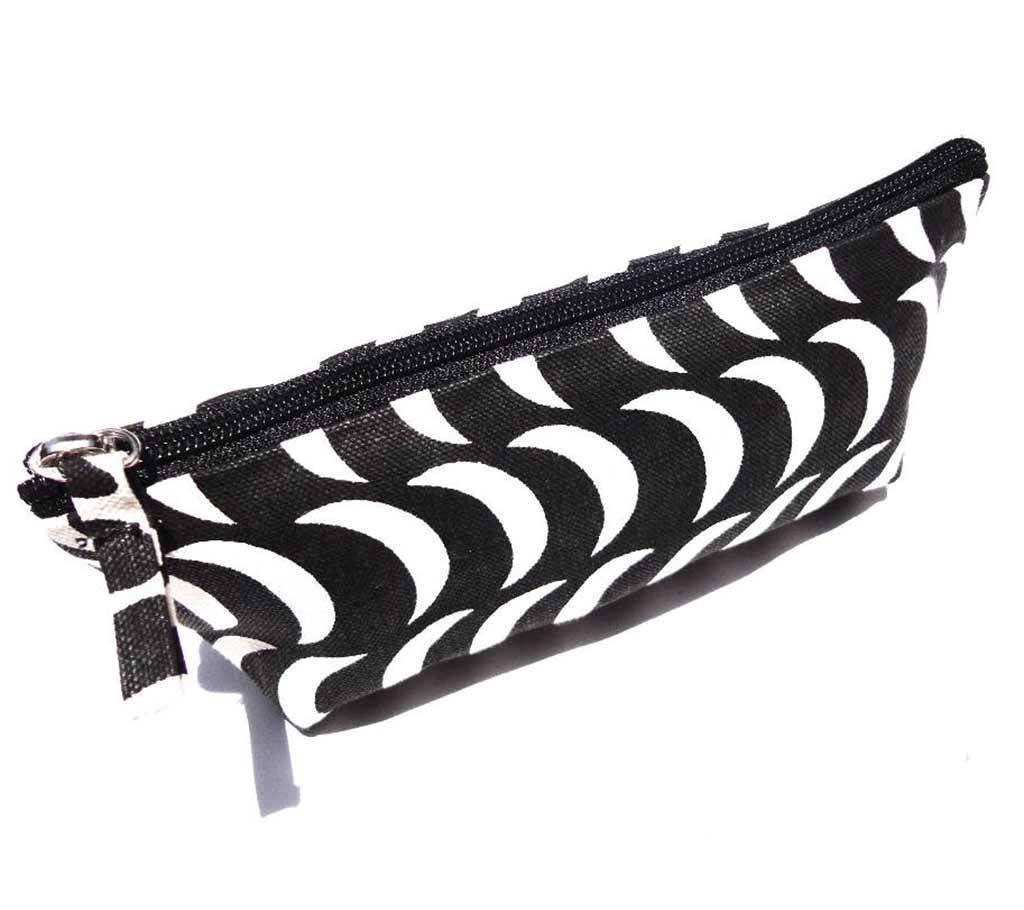 Striped pencil bag