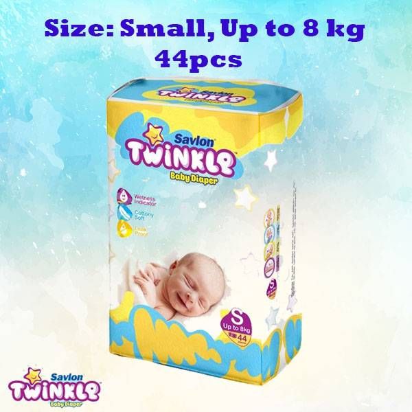 Twinkle Diaper,S,Up To 8 kg,44 Pcs