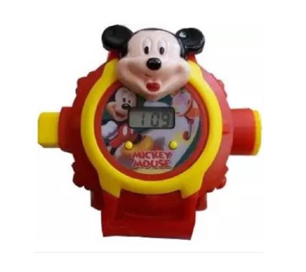 Mickey mouse Projector Watch -Red