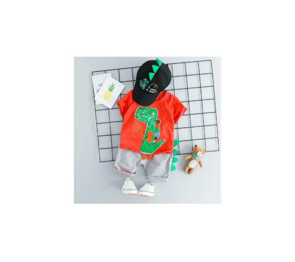 T-Shirt Set For Baby Boy - Red